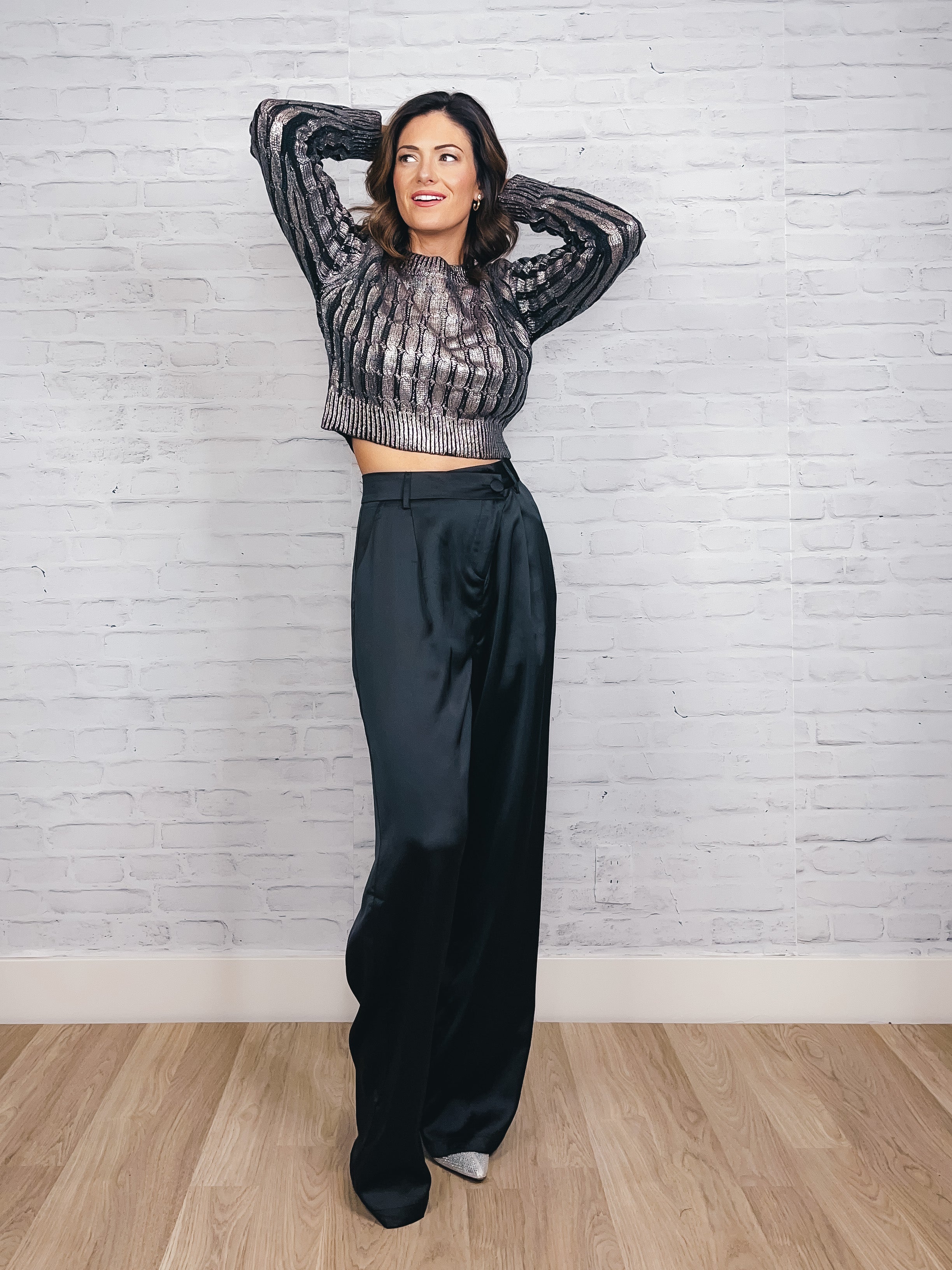 Asymmetric Satin Pant