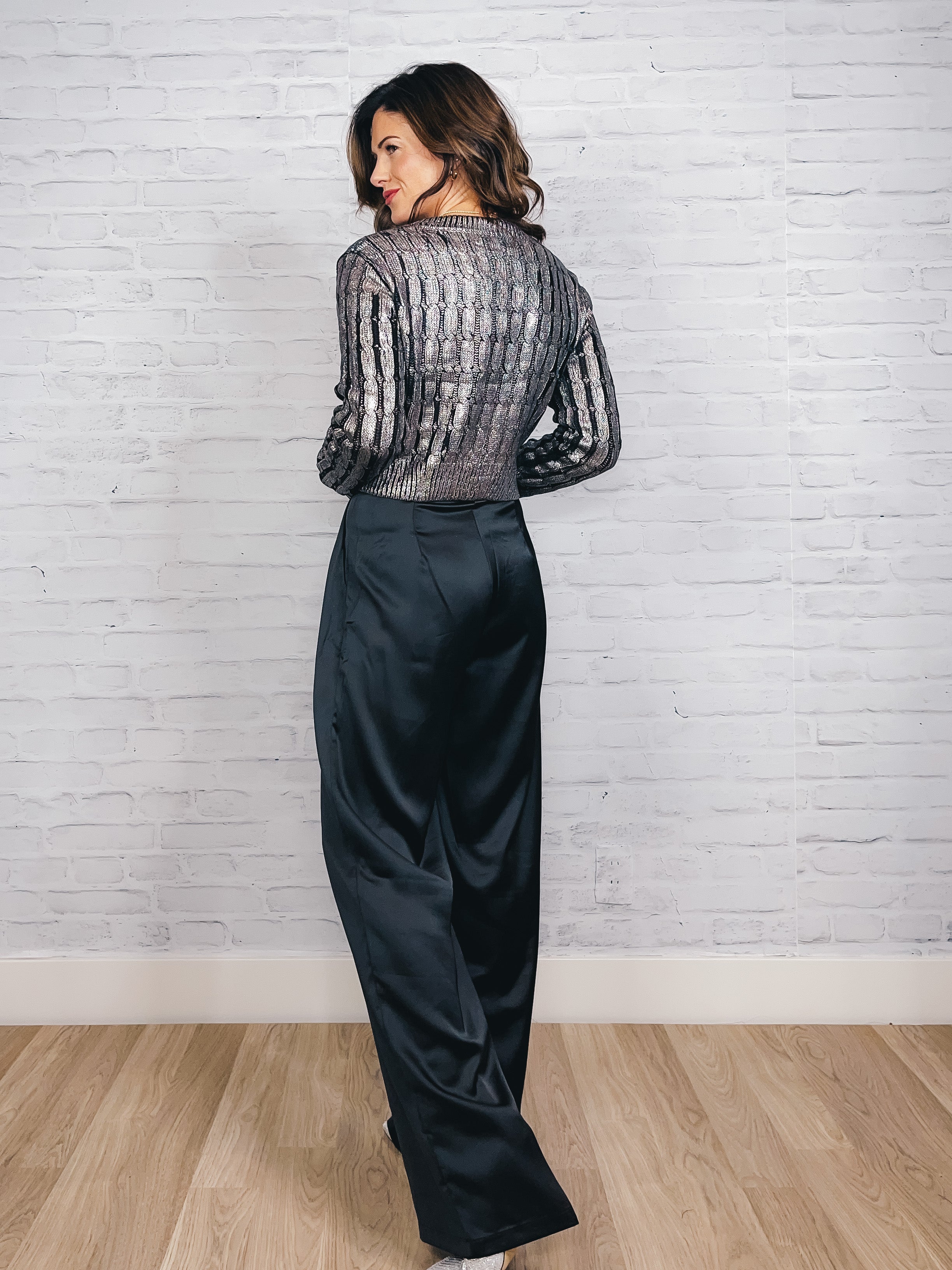Asymmetric Satin Pant
